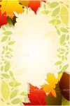 Autumn Floral Card Background